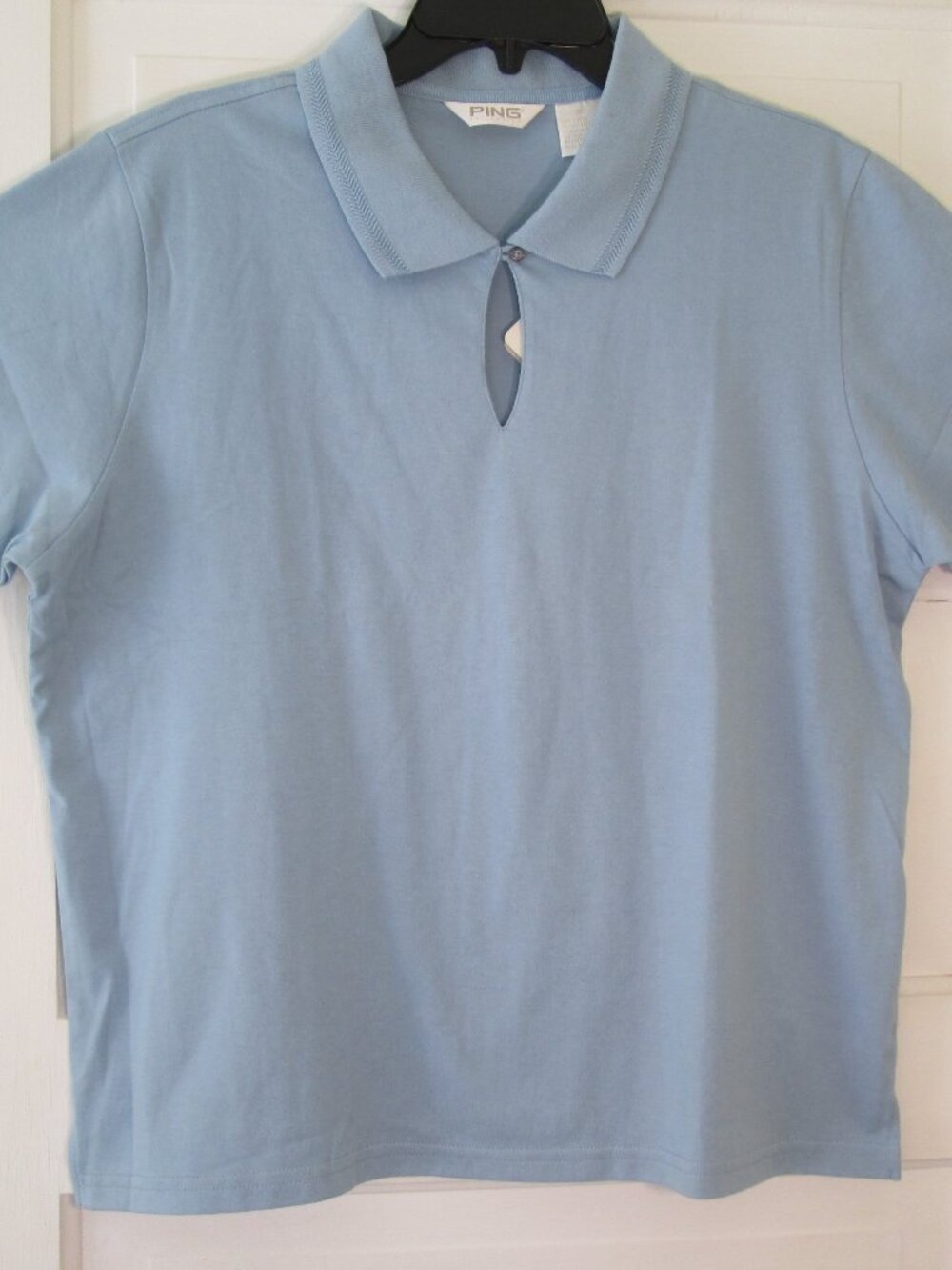 PING Collection Womens Polo Golf Shirt XL Andes Blue NWT Dry Fiber Dynamics